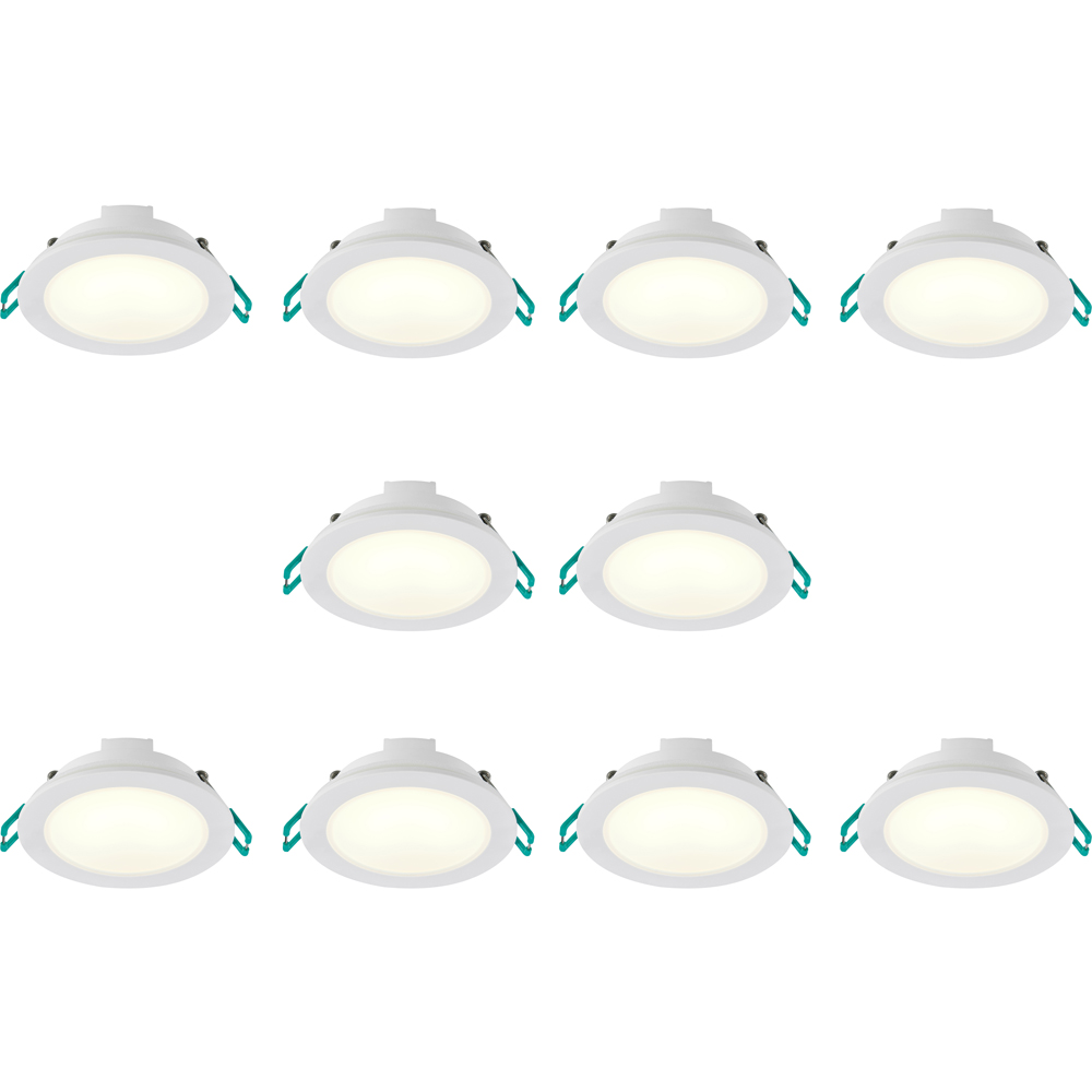 Sylvania SylSpot Neos 10 Pack Warm White Recessed 4.8W LED Spotlight Image 1