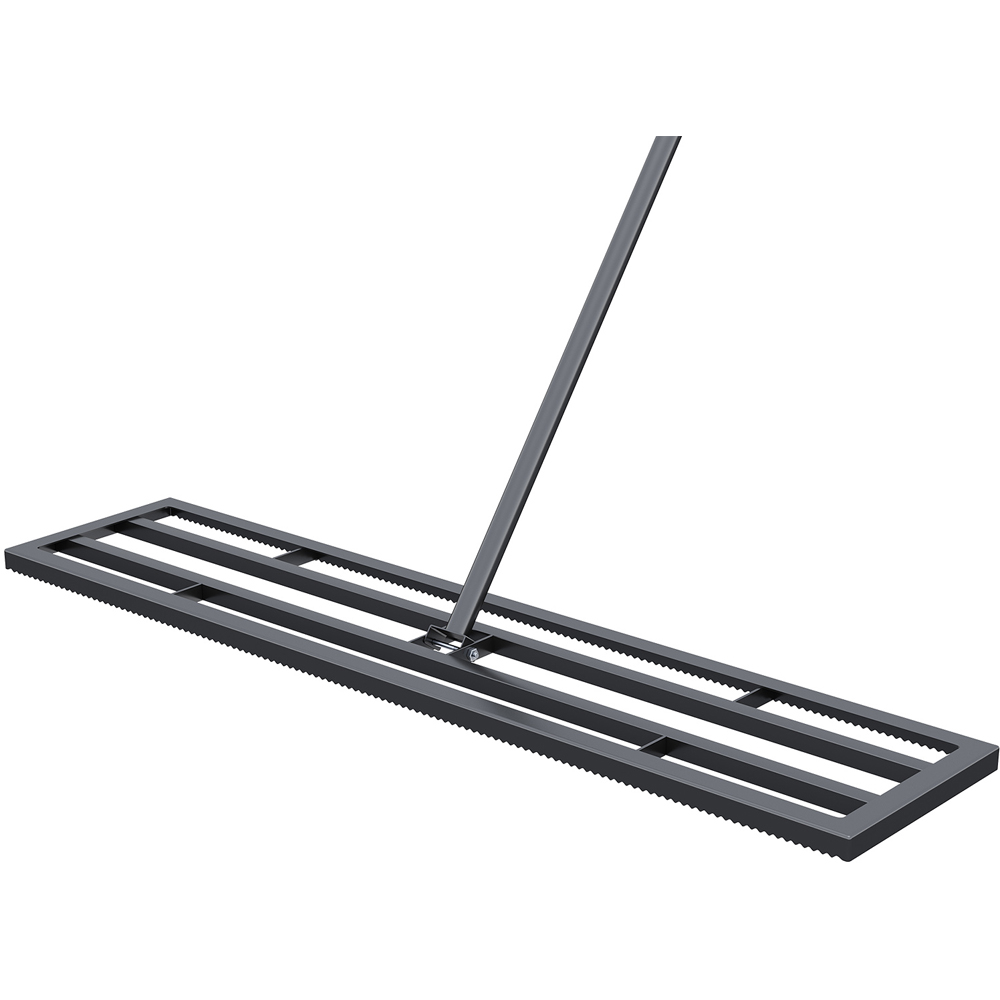 Living and Home Garden Lawn Levelling Rake with Long Handle 114 x 25 x 213cm Image 4