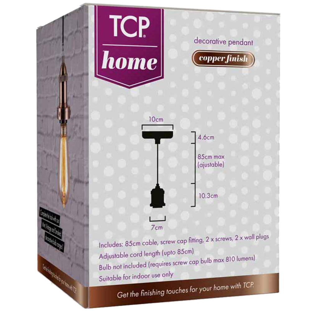 TCP Copper Finish Decorative Pendant Light Image 3