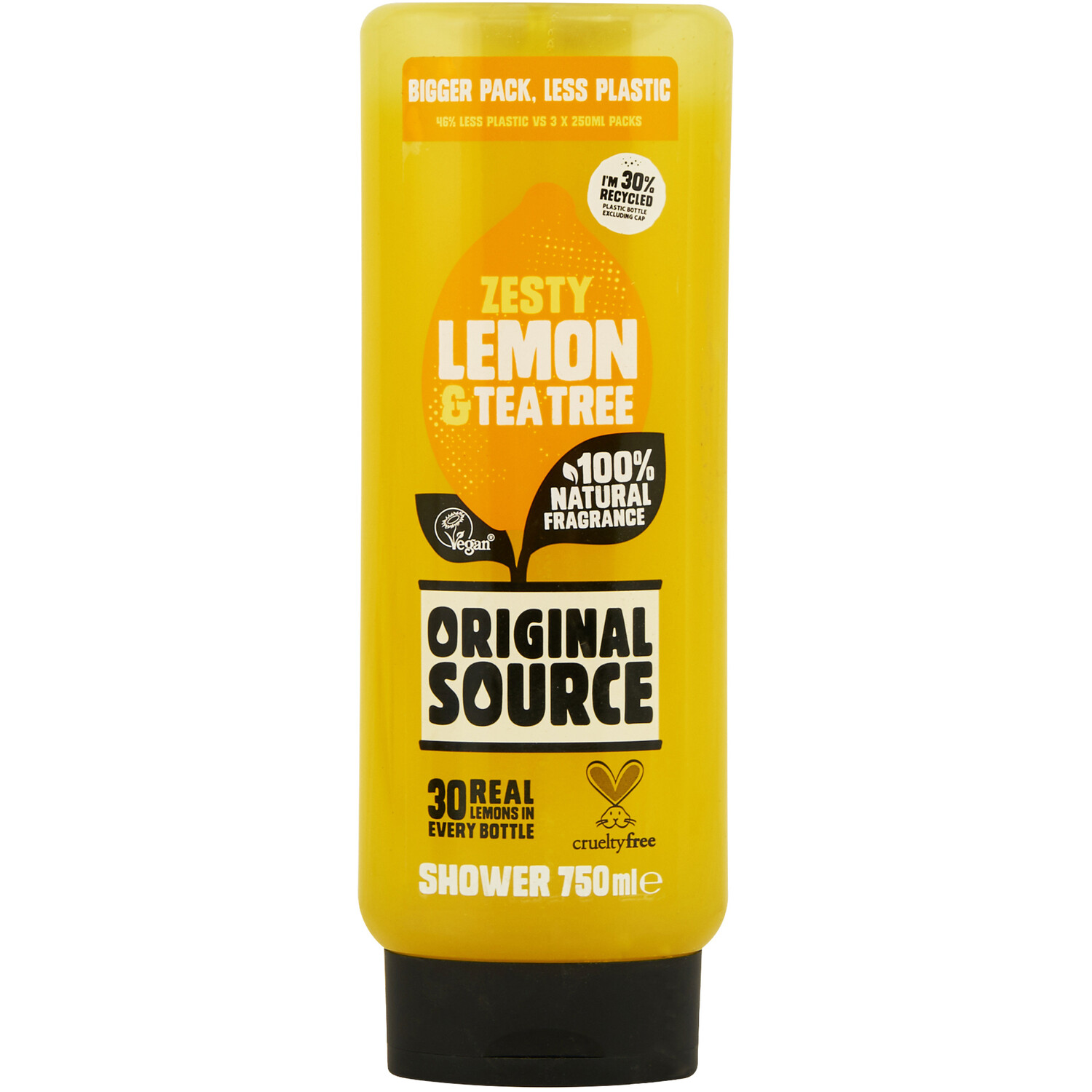 Original Source Lemon and Tea Tree Shower Gel 750ml - Lemon Image 1