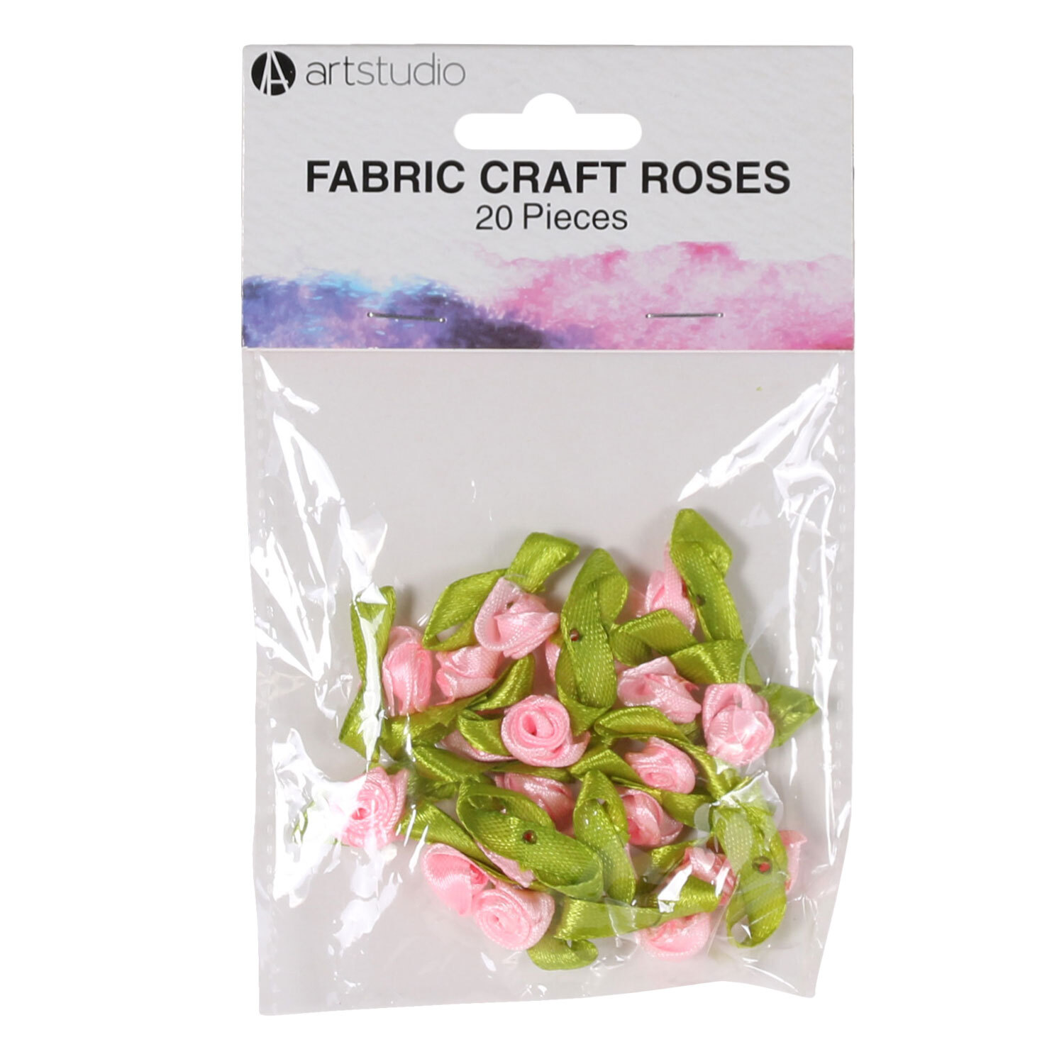 Pack of 20 Art Studio Fabric Craft Roses Image 3