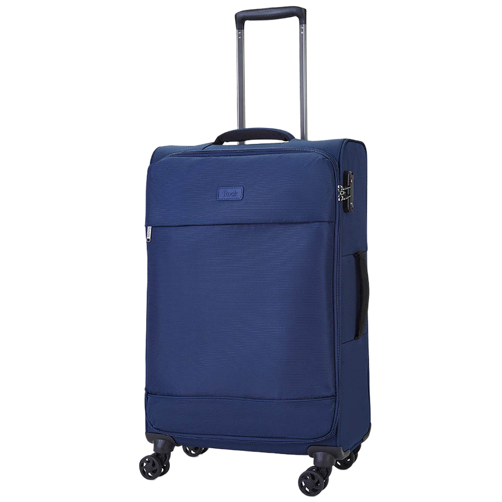 Rock Luggage Paris Medium Navy Softshell Suitcase Image 1