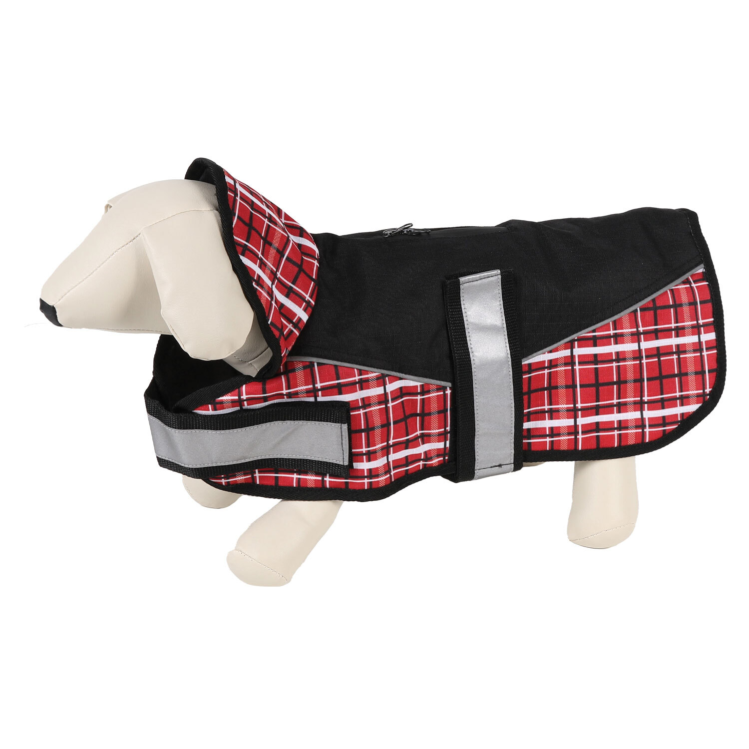 Clever Paws Tartan Performance Explorer Fleece Lined Dog Coat 50cm Image 3