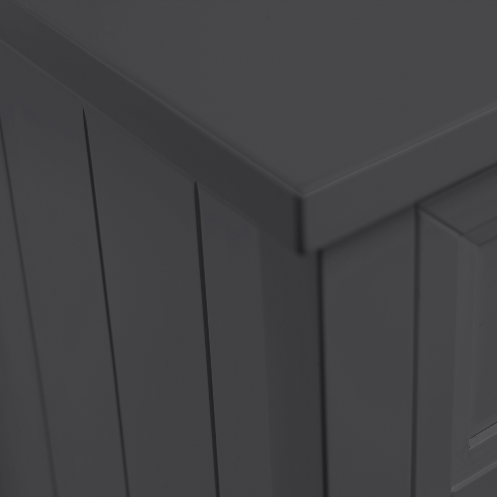 Julian Bowen Maine 3 Drawer Anthracite Wide Chest of Drawers Image 6