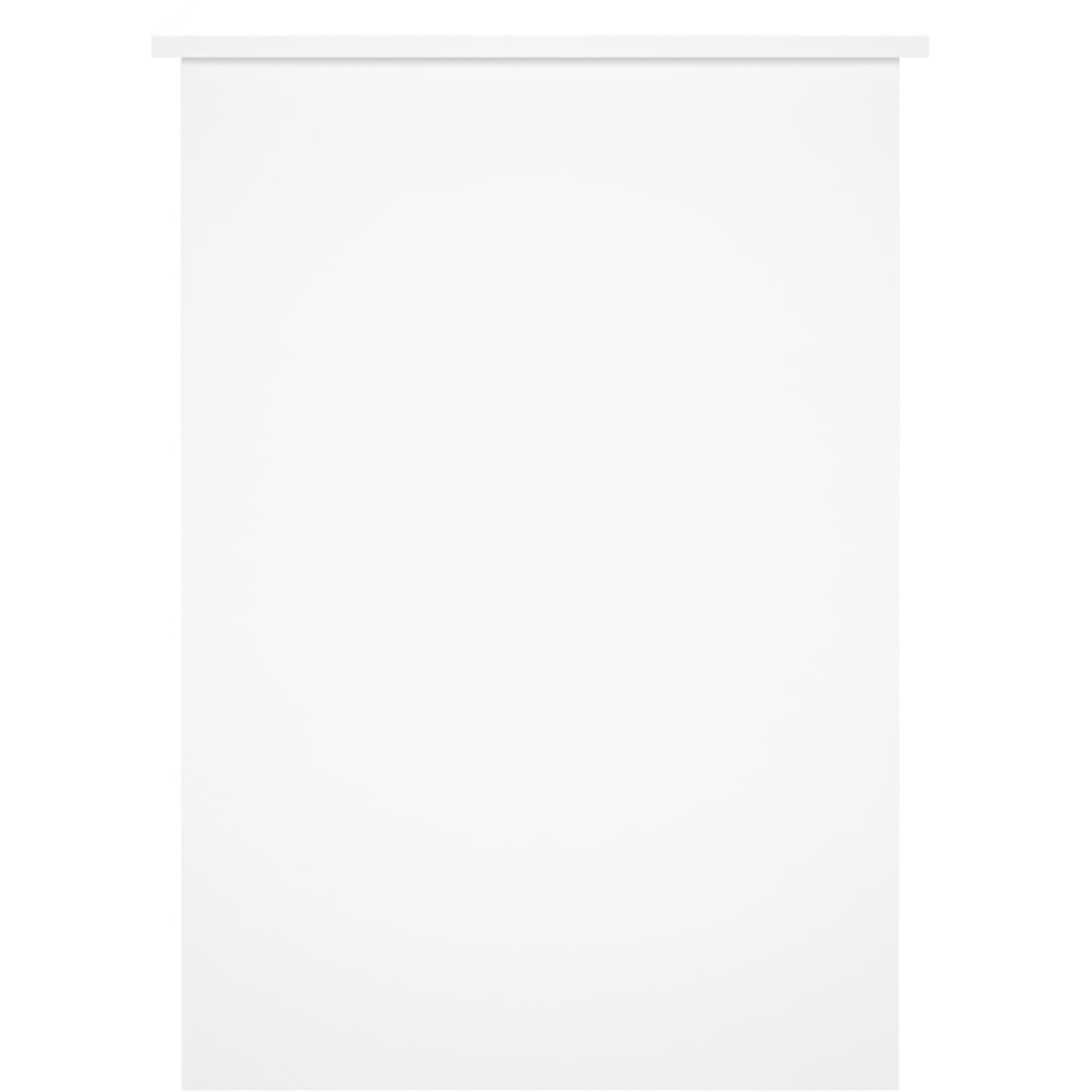 vidaXL 2 Shelf Computer Desk White Image 5