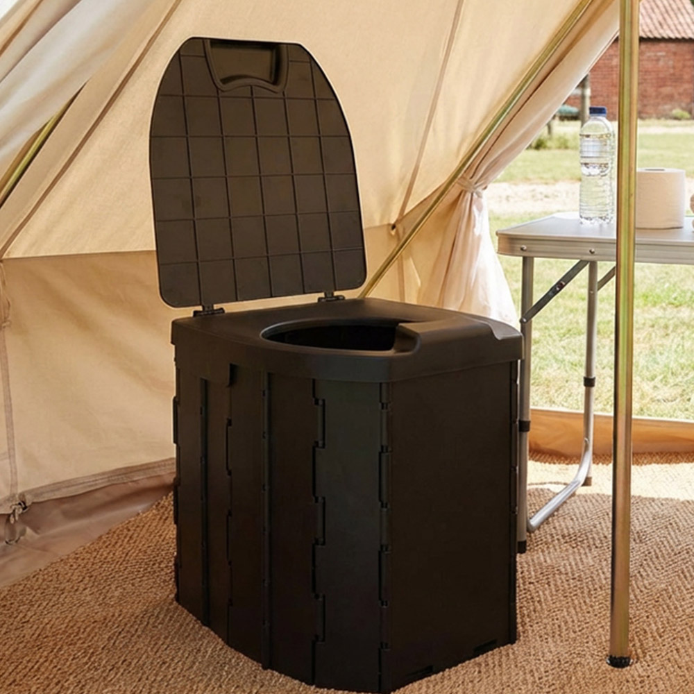 Active Sport Collapsible Toilet Black Image 5