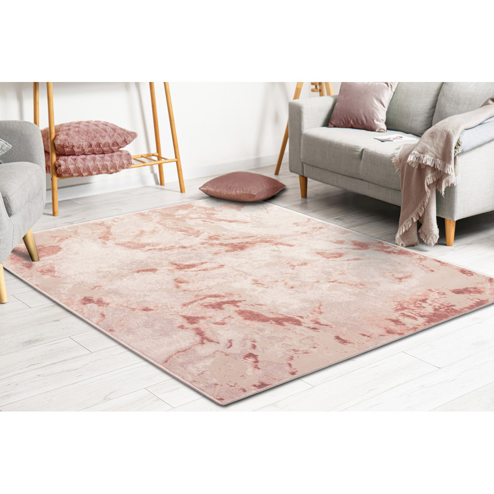 Eselle Muse Bahia Pink Marble Rug 160 x 230cm Image 6
