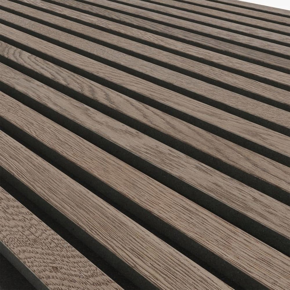 Shh Acoustics 240 x 60cm Dark Oak Decorative Slat Wall Panel Image 3