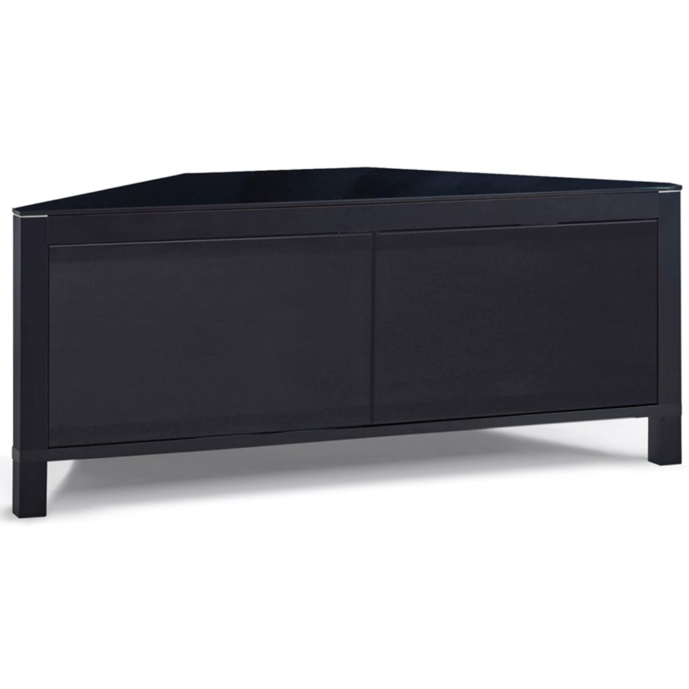 MDA Designs Volans 2 Door Black and Walnut TV Cabinet Image 5
