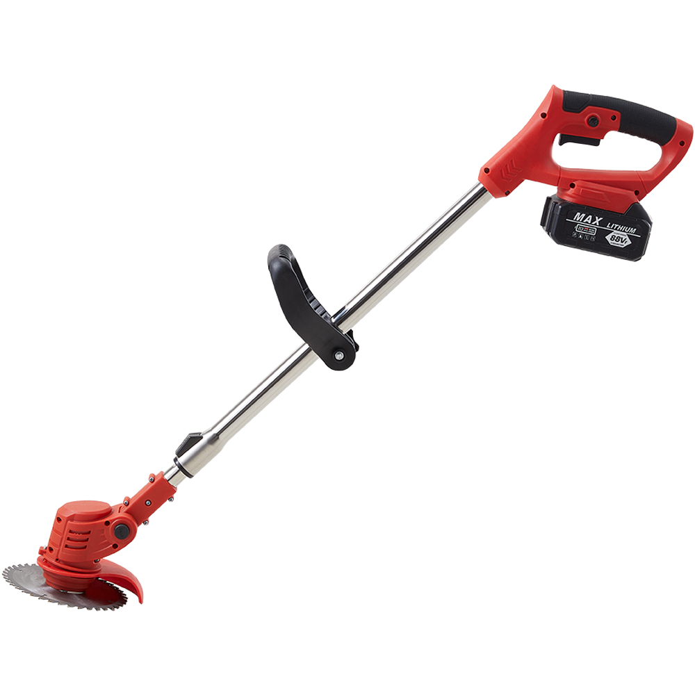 Living and Home 450W Hand Propelled Red Cordless Electric Lawn Mower Image 1