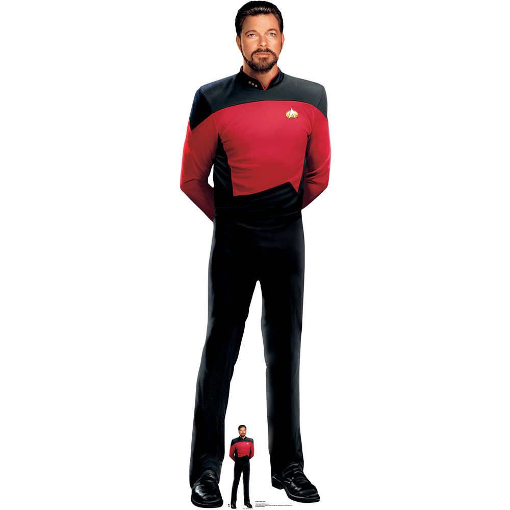 Star Cutouts William Riker Cardboard Cutout 6.3ft Image 1
