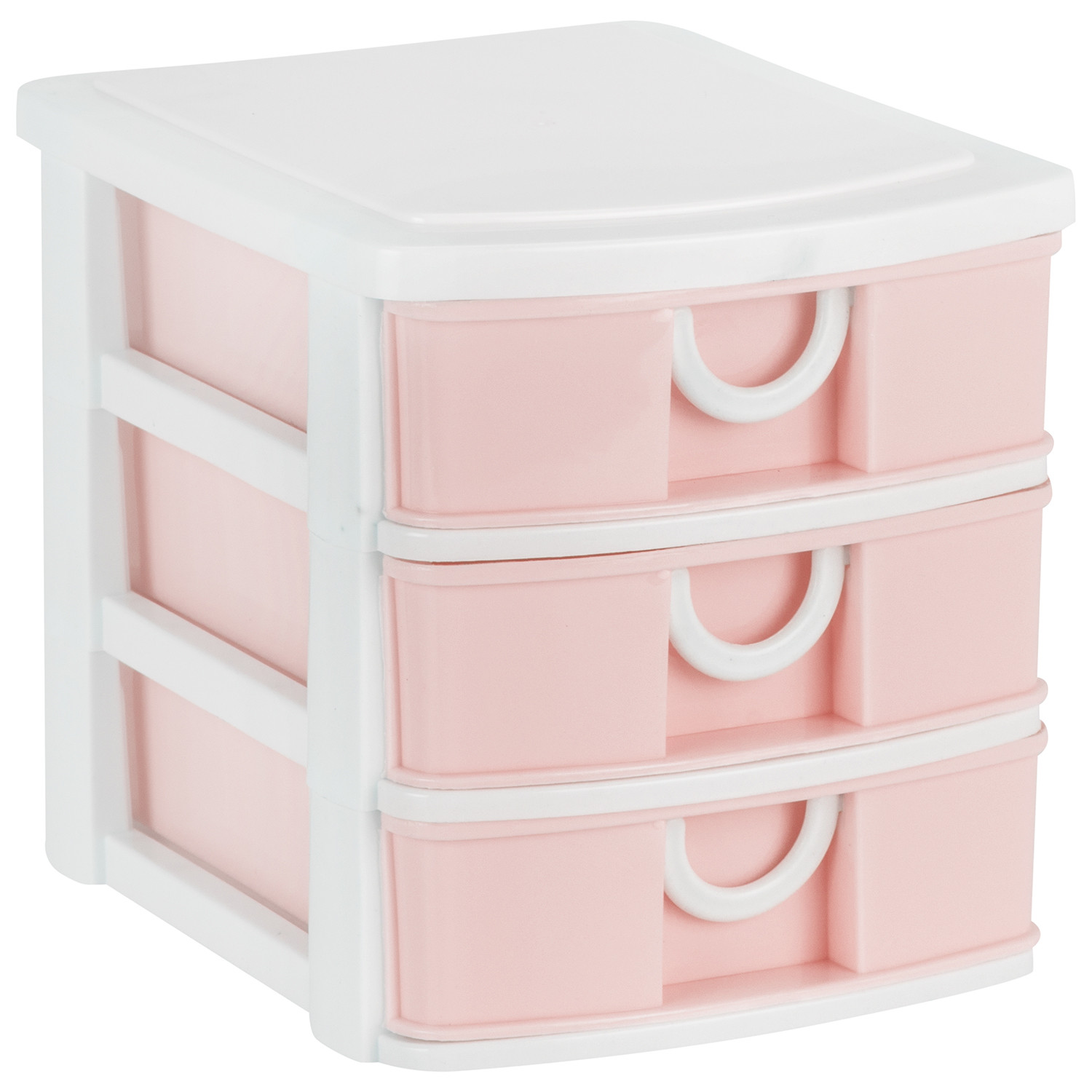 Single Mini Pastel 3 Drawer Storage Organiser in Assorted styles Image 3