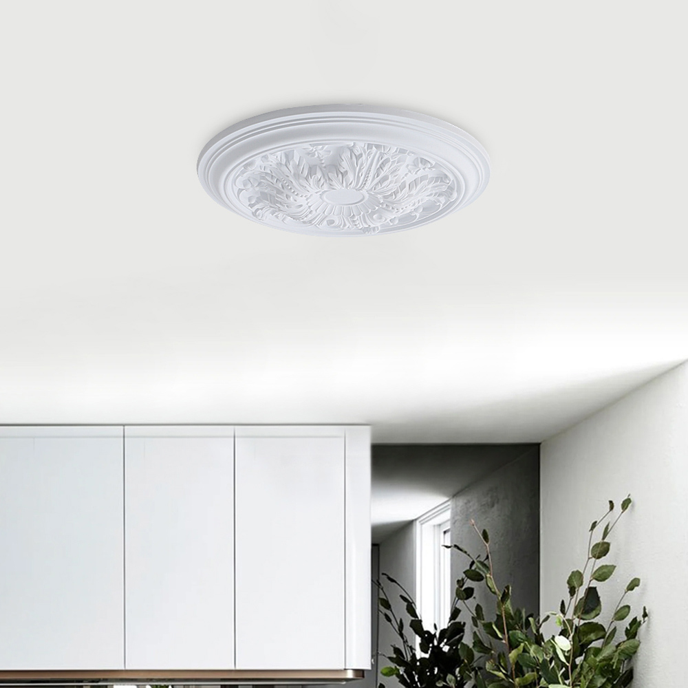 Living and Home Polyurethane Ceiling Medallion 20 inch Image 7