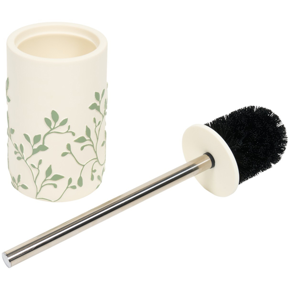 Sage Botanical Toilet Brush Holder Image 4