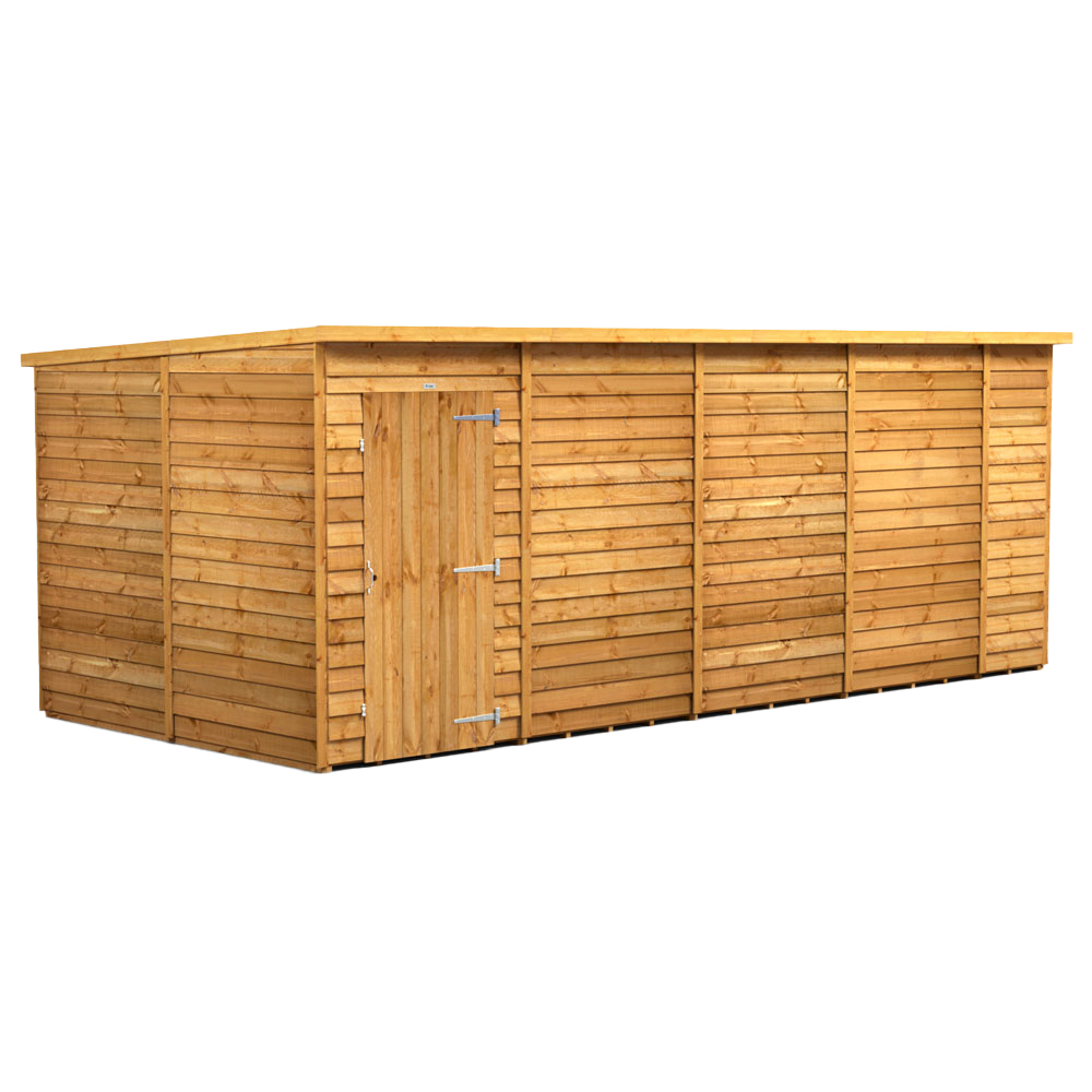 Power 18 x 8ft Overlap Pent Garden Shed Image 1