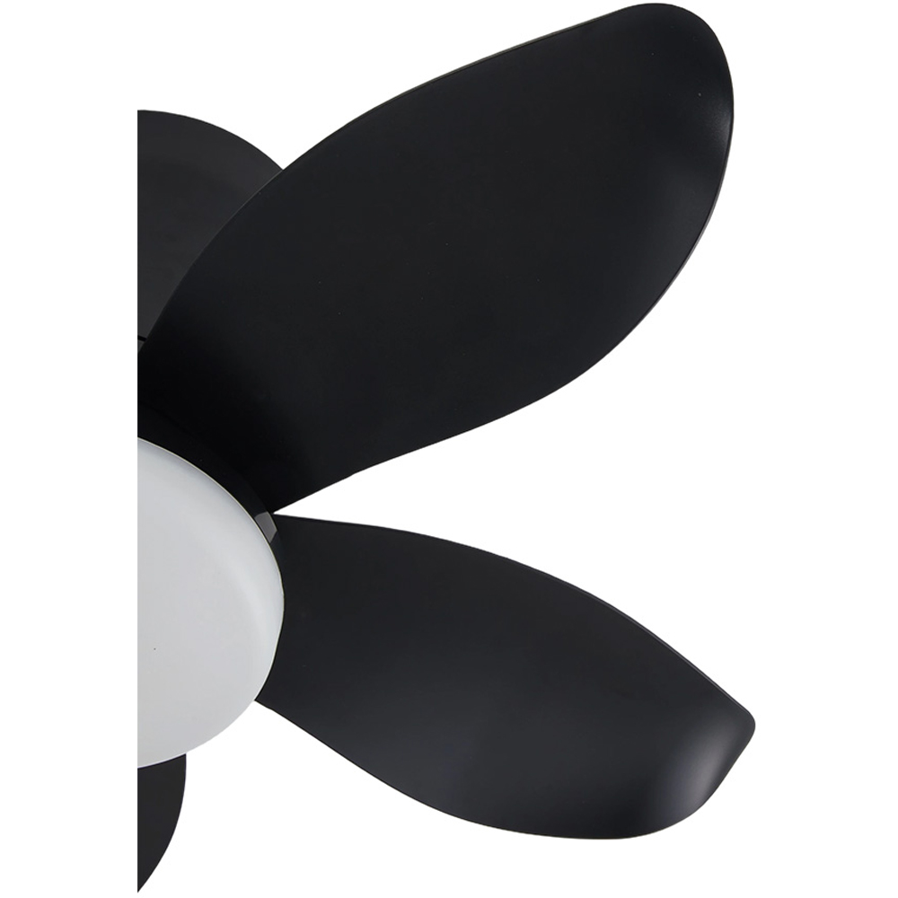 Living and Home Black LED Ceiling Fan with App and Remote Control 63cm Image 4