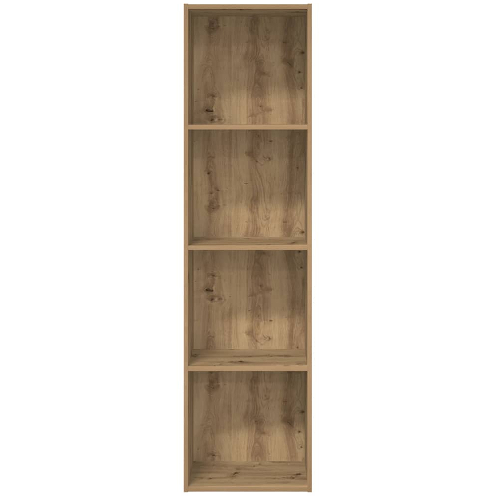 vidaXL 4 Shelf Artisian Oak Bookcase Image 5