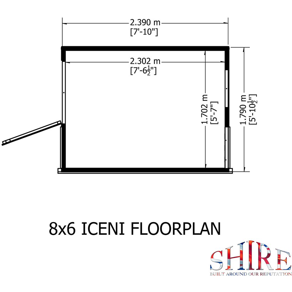 Shire 8 x 6ft Style A Shiplap Potting Shed Image 8