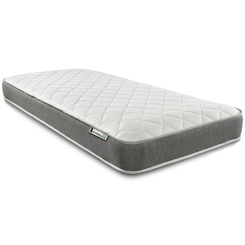 Starlight Beds Wellington Small Single Grey Open Coil Memory Foam Spring Mattress Image 1