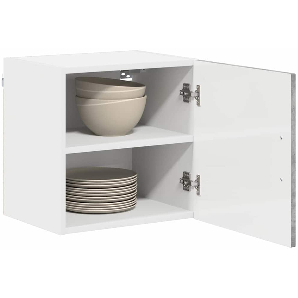 vidaXL Kalmar Single Door Concrete Grey Wall Mounted Square Kitchen Cabinet Image 3