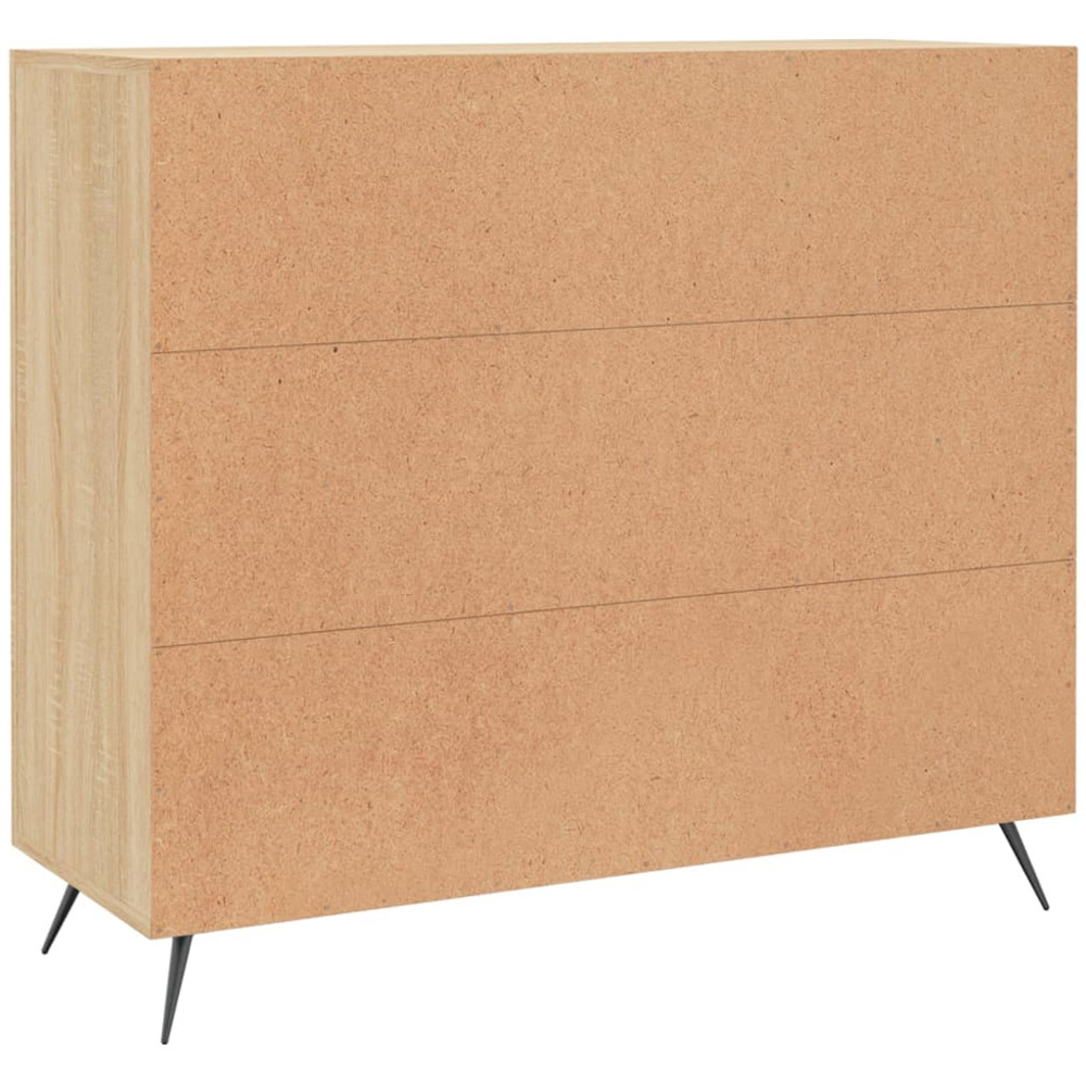 vidaXL 3 Door Sonoma Oak Sideboard Image 8