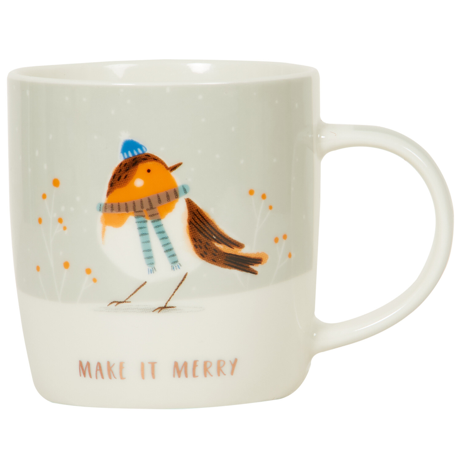 Winter Animals Mug Gold Detail  - Multicolour Image 7