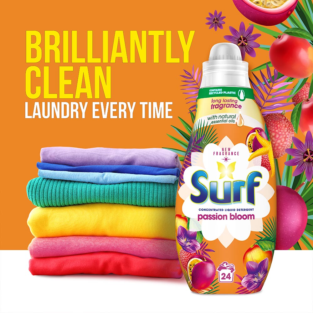 Surf Liquid Passion Bloom Concentrated Liquid Laundry Detergent 24 Washes Image 5