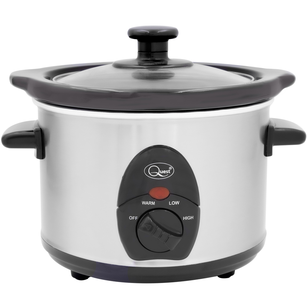 Quest Stainless Steel 1.5L Slow Cooker 120W Image 1