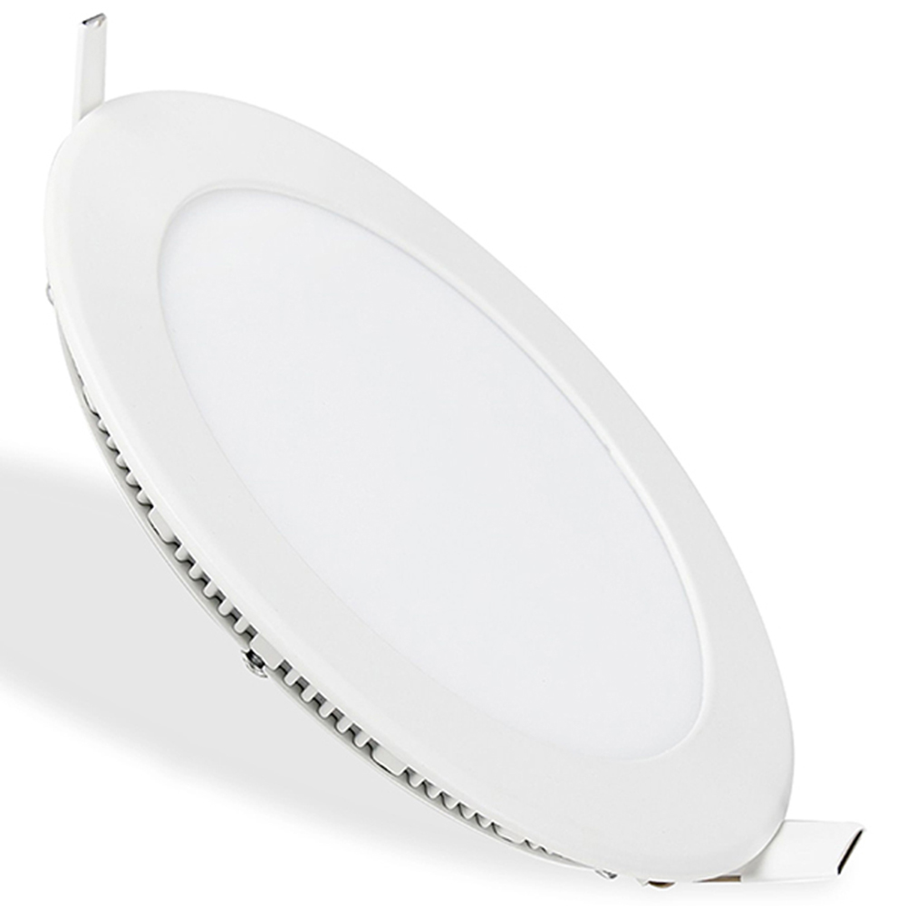 ENER-J 12W 3000K Recessed Round LED Mini Panel Downlight 4 Pack Image 2