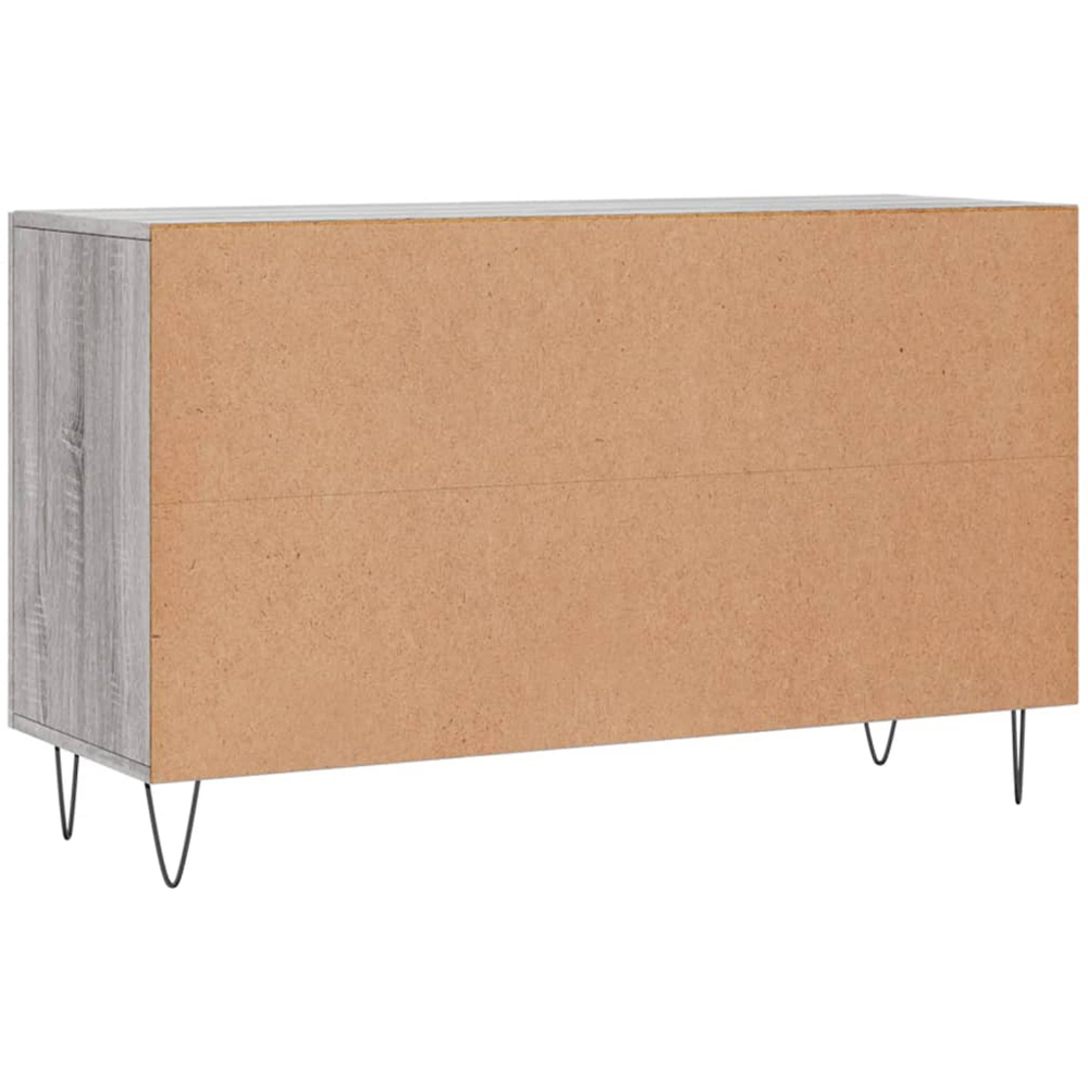vidaXL 2 Door 2 Drawer Grey Sonoma Wooden Sideboard Image 8