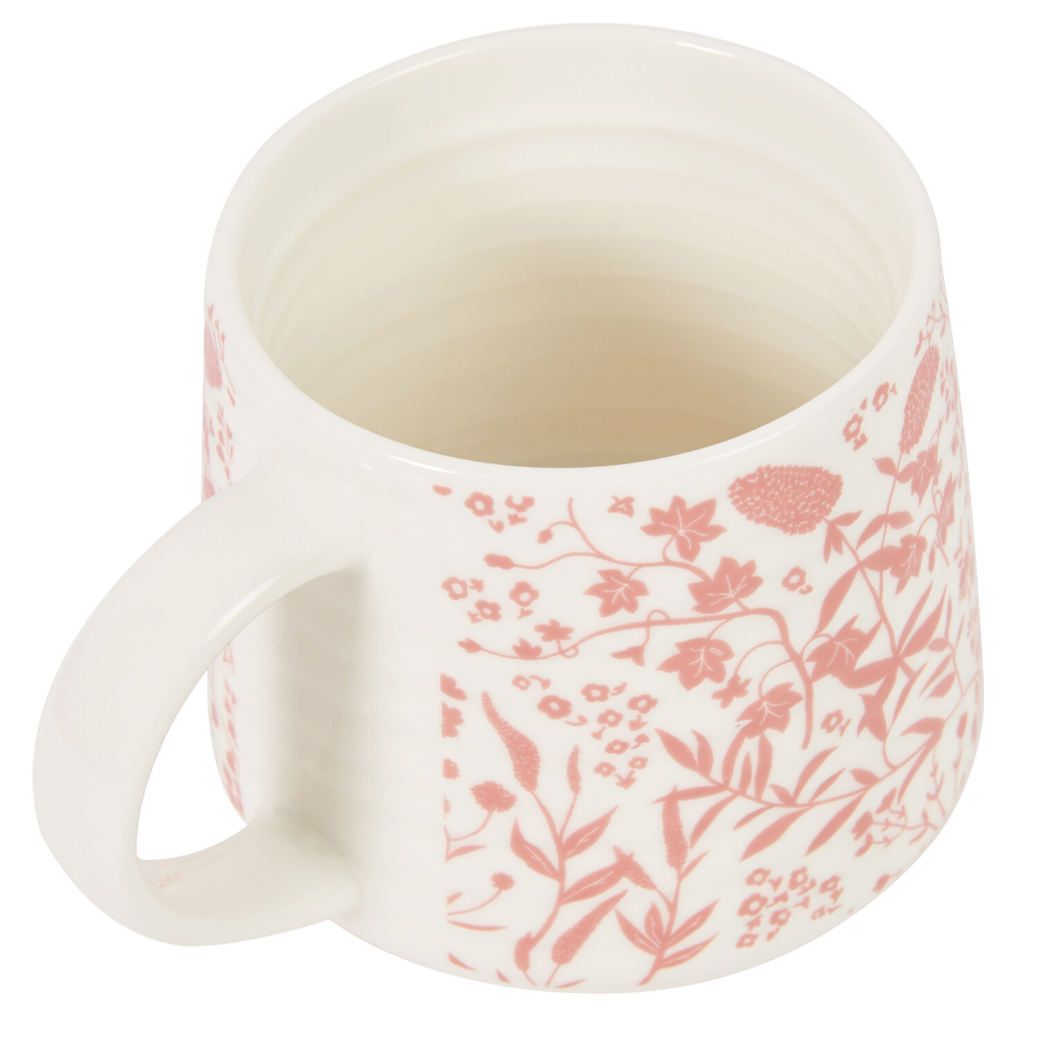 Flower Ribbed Mug - Pink Image 3