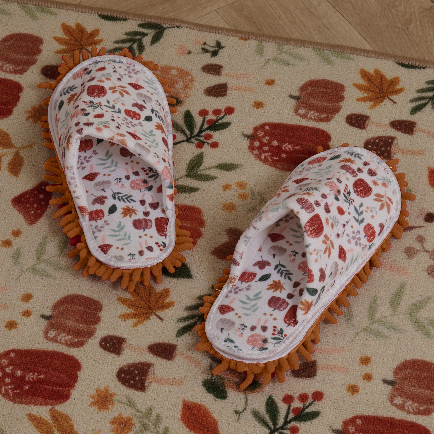 Autumn Chenille Cleaning Slippers Image 2