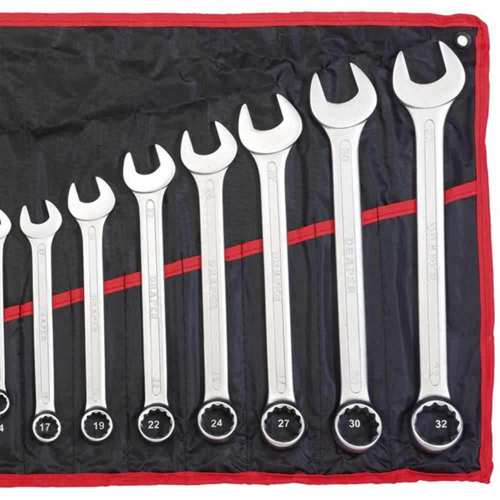 Draper Redline 14 Piece Metric Combination Spanner Set Image 3