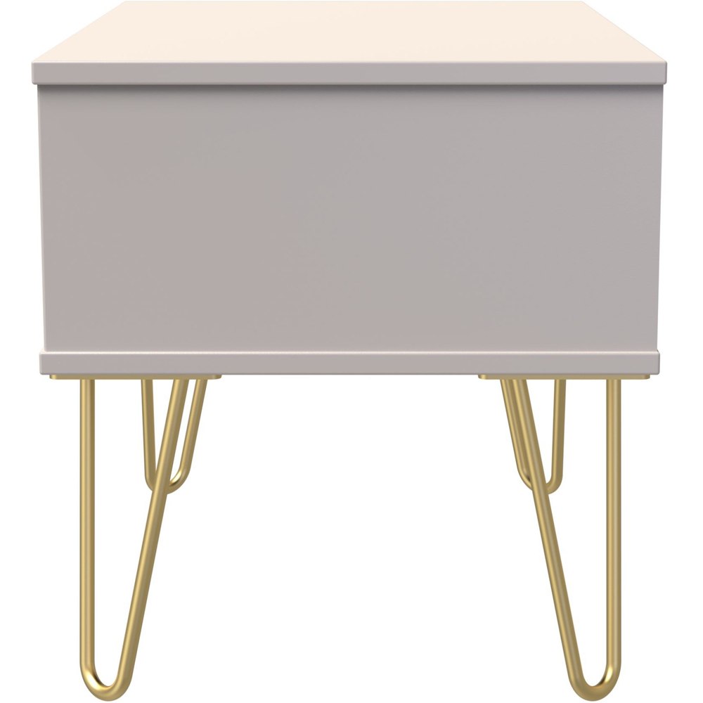 Crowndale Diamond Single Drawer Kashmir Matt Wide Side Table Ready Assembled Image 2