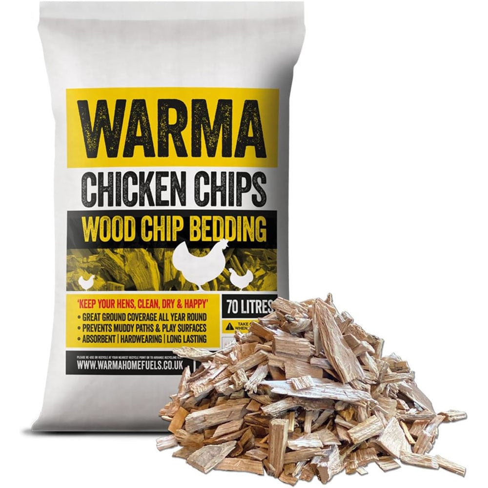 Warma Chicken Wood Chip Bedding Bag 70L 8 Pack Image 4