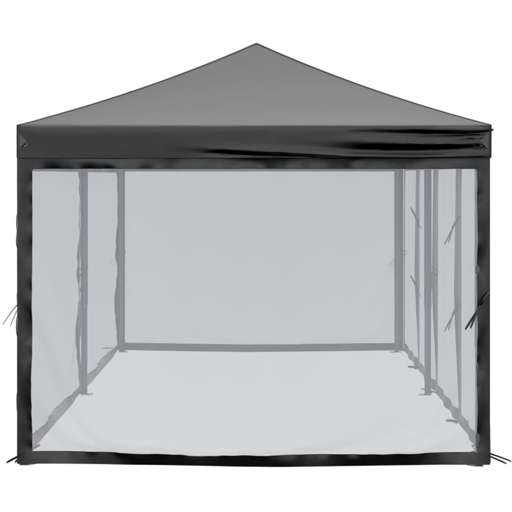vidaXL 3 x 6m Black Foldable Party Tent with Sidewalls Image 4