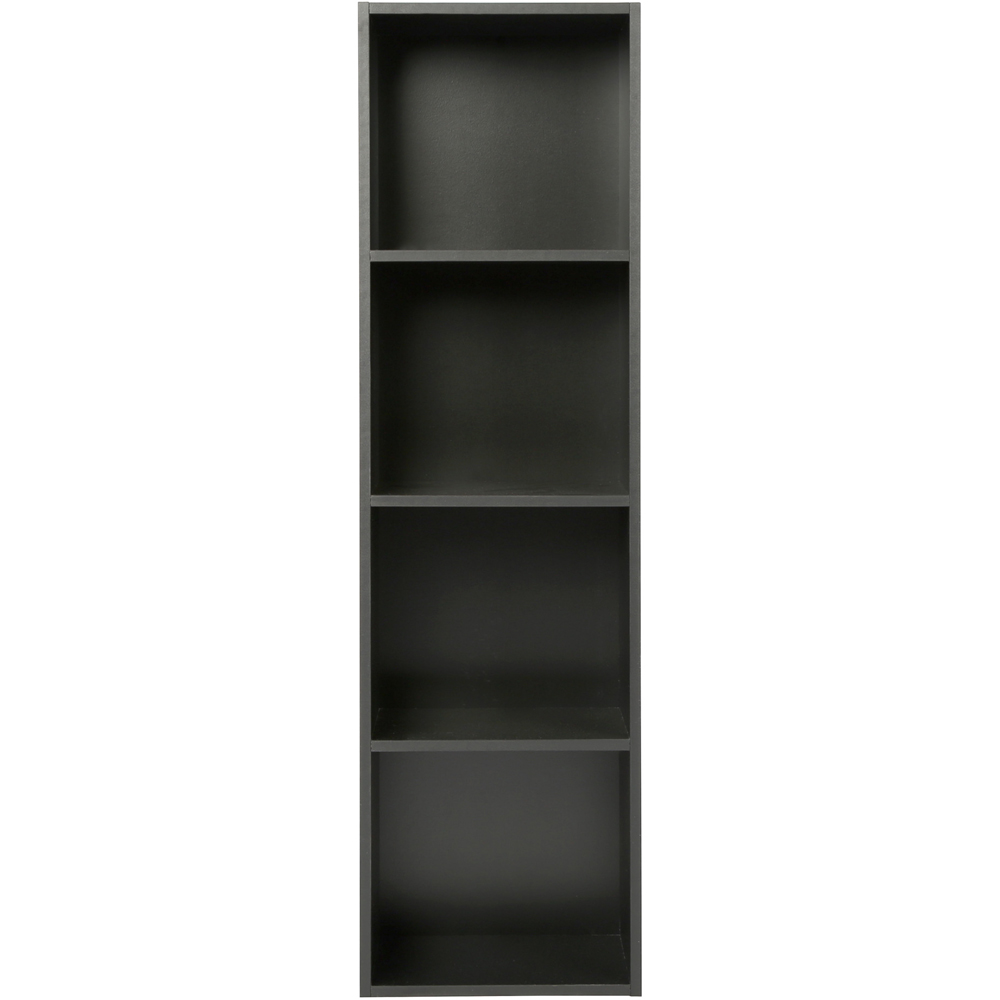 Jane 4 Shelf Black Cube Storage Unit Image 2