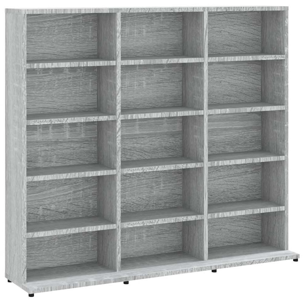 vidaXL Grey Sonoma CD Cabinet Image 2