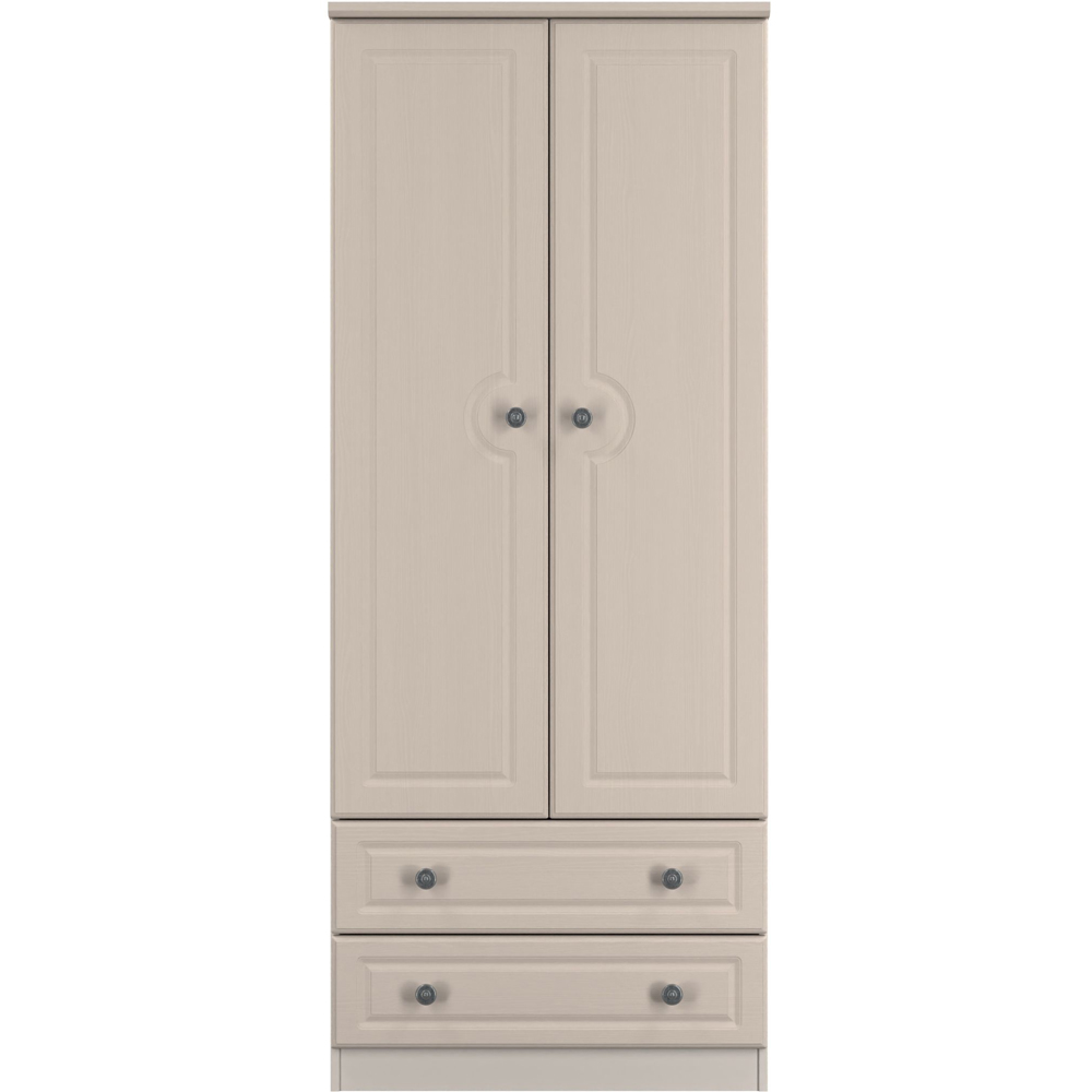 Crowndale Pembroke 2 Door 2 Drawer Kashmir Ash Wardrobe Ready Assembled Image 2