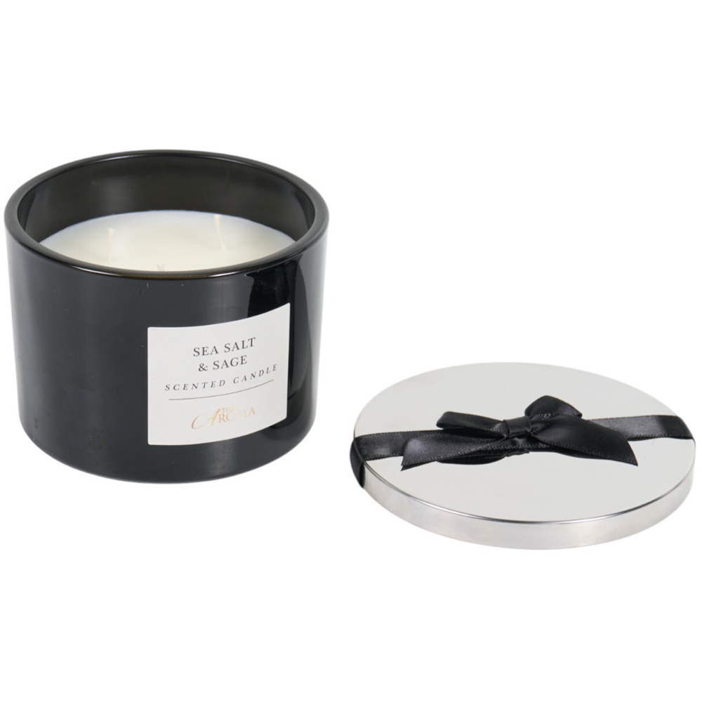 3 Wick Scented Candle Sea Salt and Sage Image 2