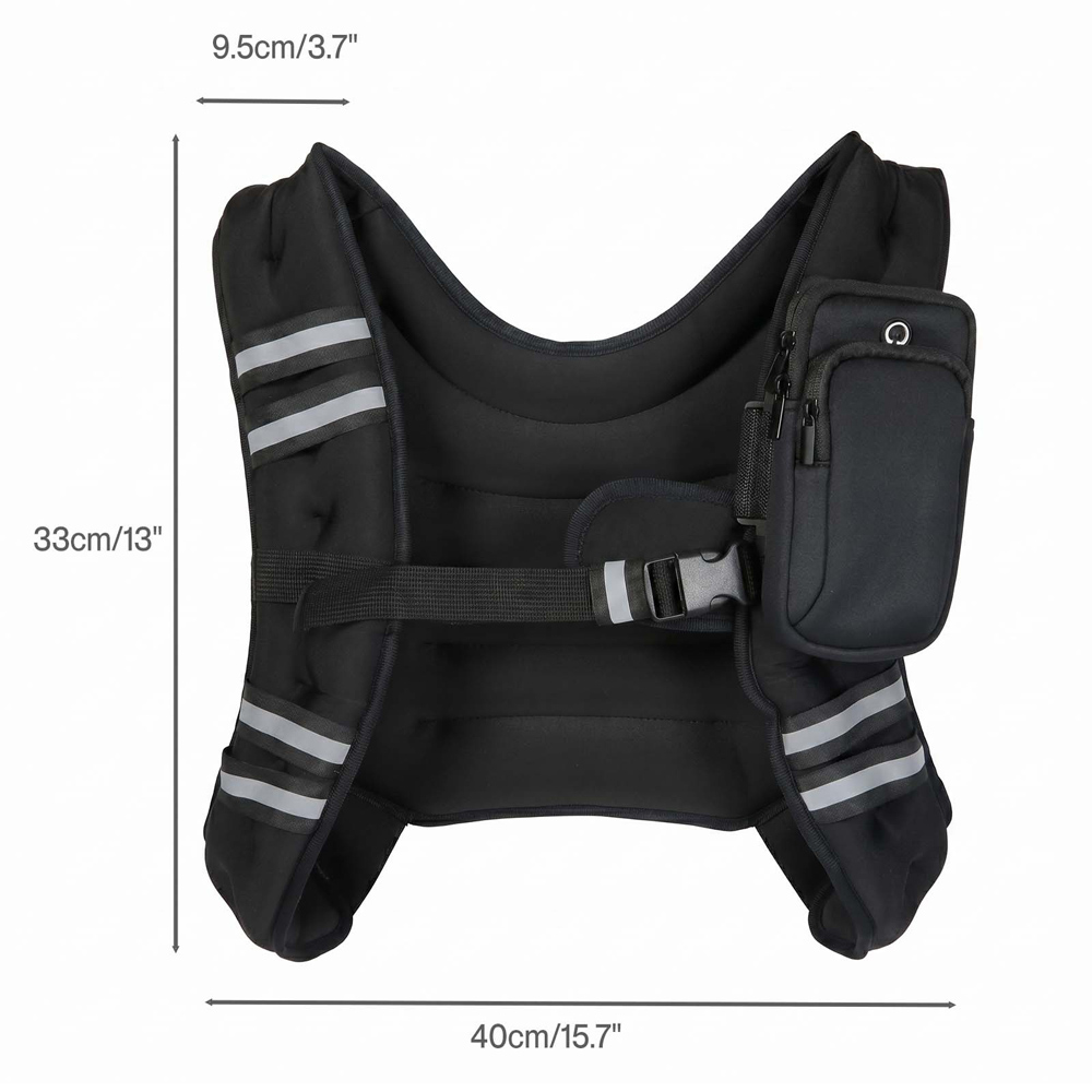 Traderight Centra Adjustable Running and Training Weighted Vest 5.5kg Image 9