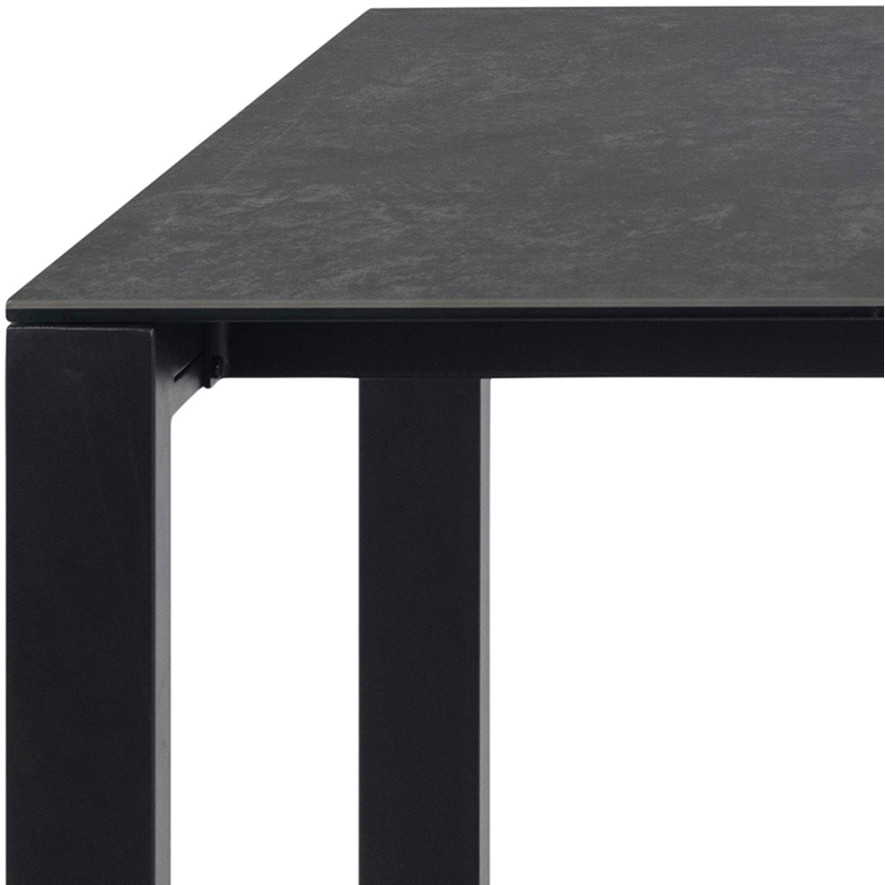 Florence Brentford Ceramic 6 Seater Dining Table Matt Black Image 5