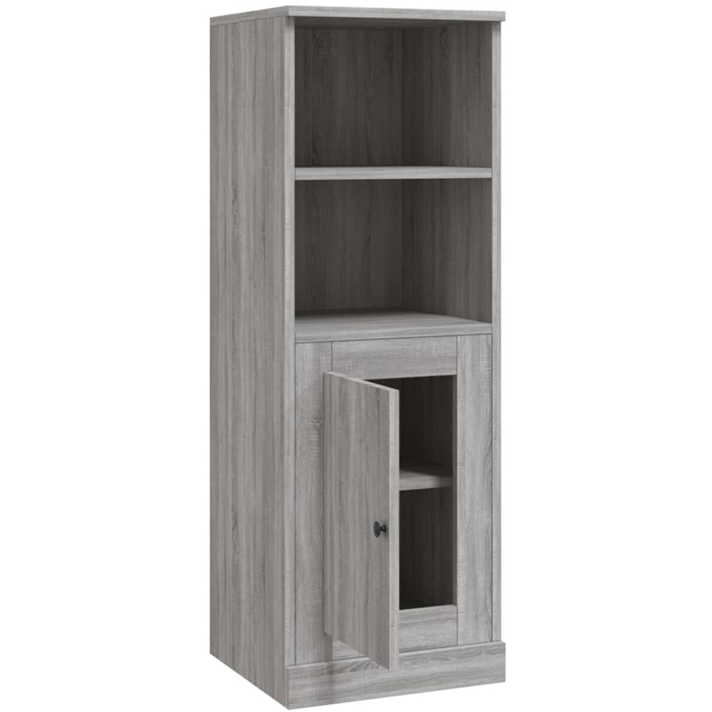 vidaXL Single Door 2 Shelf Grey Sonoma Highboard Image 8