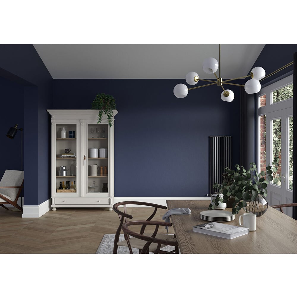 Dulux Heritage Walls and Ceilings DH Oxford Blue Velvet Matt Emulsion Paint 2.5L Image 5