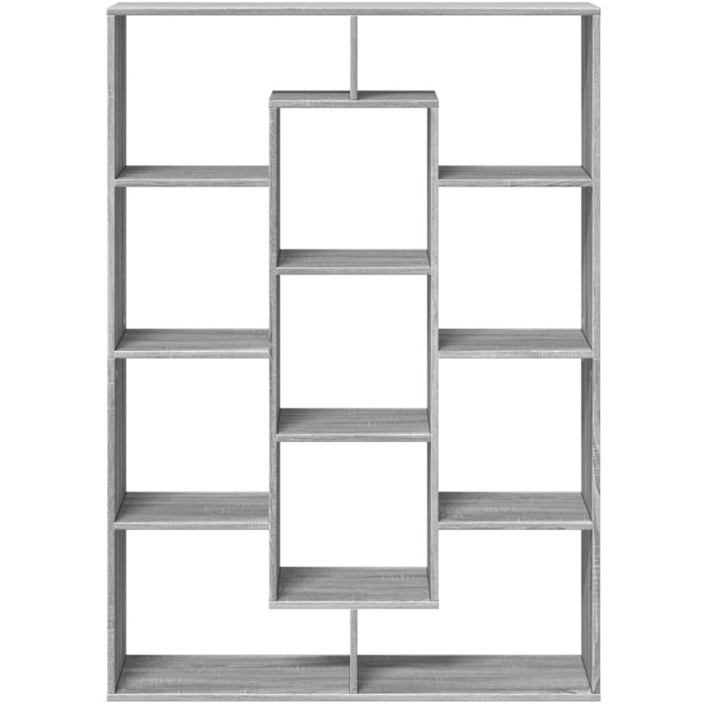 vidaXL 11 Shelf Grey Sonoma Bookcase Image 5