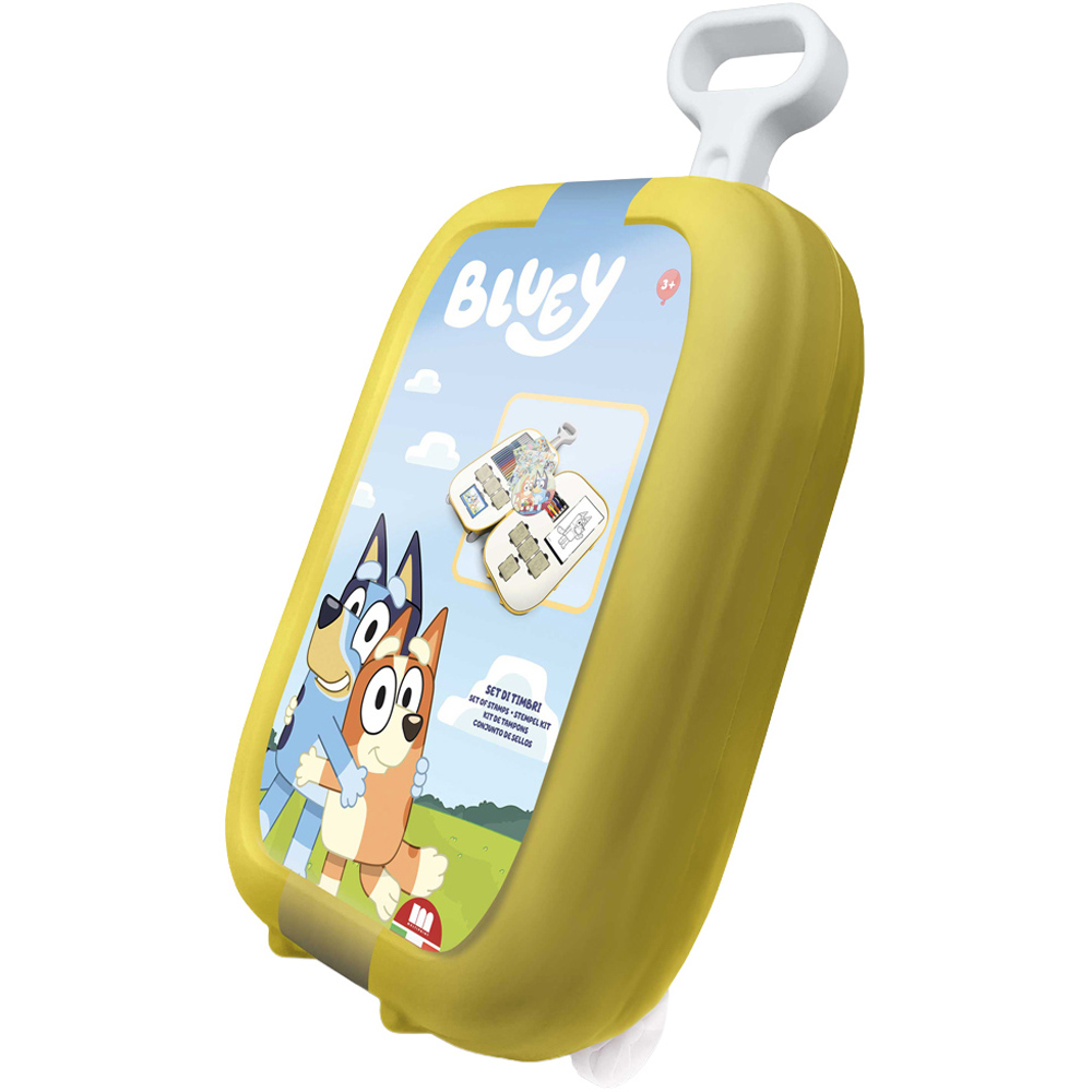 Multiprint Bluey Kids Colouring and Stamp Trolley Set Image 1