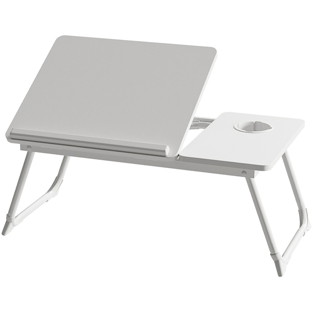 Living and Home Warm White Foldable Laptop Bed Table Image 1