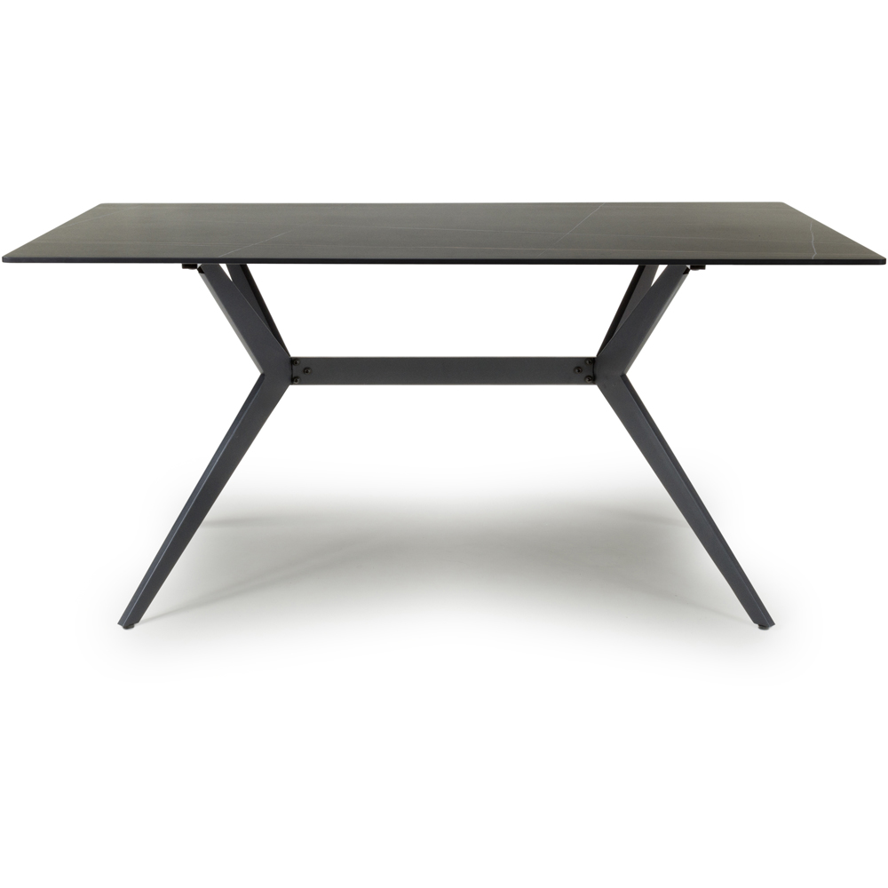 Timor 6 Seater Dining Table Black Image 6