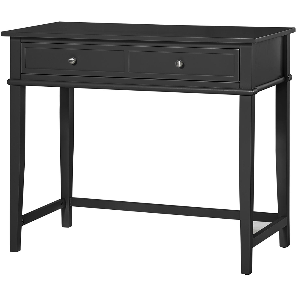 Dorel Franklin 2 Drawer Black Writing Desk Image 2