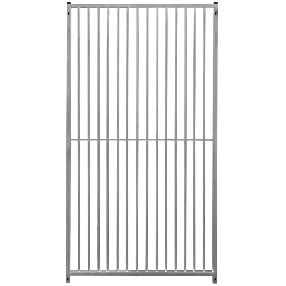 MonsterShop 1m Silver Dog Run Panel with 8cm Bar Spacing Image 1